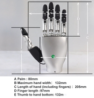 RS485 et peut main prothétique main robot bionique artificielle main bras de robot bionique ai main bionique