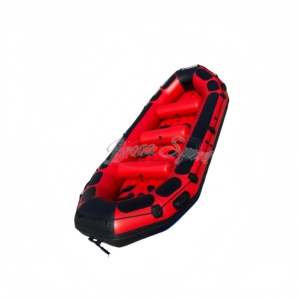 Bote Inflable Resistente <span class=keywords><strong>de</strong></span> 480 cm para Rescate en Ríos y Mares, Balsa para Rafting en Aguas Bravas con Capacidad para 11 Pasajeros - Product Image 1
