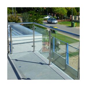 Barandillas de Acero Inoxidable Modernas Prima con Cristal, Cerramientos de Piscina sin Marco, Adecuados para Balcones, Escaleras, Villas y Hoteles - Product Image 2