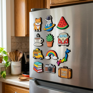 Aimant <span class=keywords><strong>de</strong></span> réfrigérateur personnalisé en PVC souple, motif chat mignon, monument <span class=keywords><strong>de</strong></span> <span class=keywords><strong>Paris</strong></span>, alimentation, plante, décoration intérieure - Product Image 3