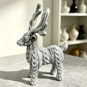 Ornement créatif en PLA imprimé en 3D en forme d'elk, décoration d'entrée de maison, cadeau de Noël, en stock, vente en gros - Product Image 3