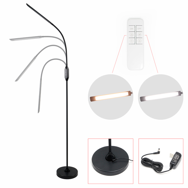 Dimmable LED Tattoo Floor Lamp Aluminum Adjustable Stand Light for Tattoo Studio