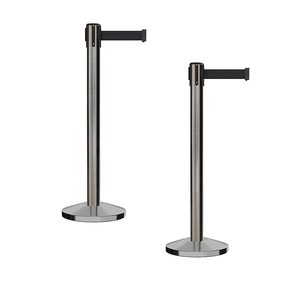 High Quality Crowd Control Black Gold Chrome Pole museum Tensa <strong>Retractable</strong> <strong>Belt</strong> Barrier Stanchions - Product Image 2