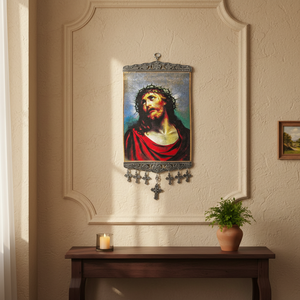 Adorno colgante de pared con diseño de Jesús, tejido turco de 20 Cm de tela de Turquía - Product Image 5