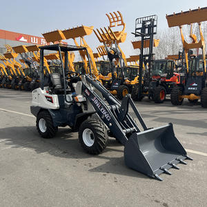 JLE906 캐빈이있는 전기 미니 로더 2 톤 소형 바퀴 Alt 로더 프론트 백호 로더 엔진 기어 박스 핵심 구성 요소로 - Product Image 5