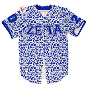 เสื้อผ้าชมรมหญิงกรีก Zeta Phi Beta พร้อมส่ง เสื้อเบสบอลผ้าเดนิมปักลาย เสื้อกั๊กซอฟต์บอล - Product Image 1