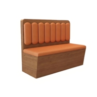 Nouvelle Tendance : Ensemble Table et Chaises de Restaurant pour Hôtels et Cafés, Mobilier Commercial Moderne en Métal avec Banquettes en Cuir PU Solide