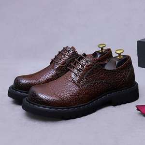 Zapatos de cuero de lujo para hombre, estilo ejecutivo, con diseño envejecido, zapatos de boda para caballero, zapatos de vestir formales hechos a mano - Product Image 5