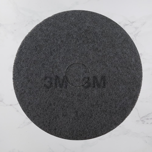 3M 7200 Tampon de polissage à cirer 17 pouces Tampon de décapage noir Tampon de polissage pour <span class=keywords><strong>marbre</strong></span> granit - Product Image 1