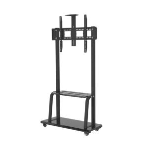 Carrello portatile per <span class=keywords><strong>TV</strong></span> <span class=keywords><strong>Mobile</strong></span> Heavy Duty in <span class=keywords><strong>metallo</strong></span> 42 "-100" ruote per schermo VESA 900*600mm funzione girevole per uso ufficio