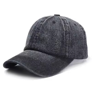 Wholesale Denim Baseball Cap Snapback Casual Visor Hat Unisex Men Women Fashion Denim <b>Jeans</b> Cap - Product Image 1