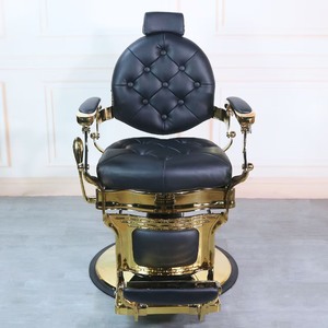 Muebles y Equipos para Salón de Belleza, Silla de Barbero Hidráulica Reclinable Vintage para Peluquería - Product Image 4