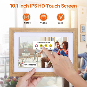 Cadre <span class=keywords><strong>photo</strong></span> numérique MP4 Frameo 10,1 pouces avec écran acrylique, 32 Go, Wi-Fi, horloge – Idéal pour Noël, <span class=keywords><strong>Black</strong></span> <span class=keywords><strong>Friday</strong></span>, ou comme cadeau d'anniversaire - Product Image 3