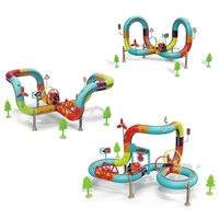 Jouets pour enfants 44 pièces Twisty Go DIY, train électrique transformable, piste de course à engrenages magiques