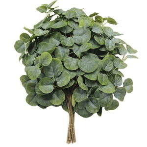 Planta artificial de plástico verde de árbol simulación leavef al aire libre falso árbol artificial de las Hojas de arce banyan hojas - Product Image 2