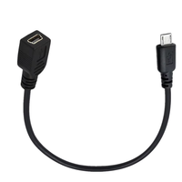 Cable de Extensión USB 2.0 Micro USB Macho a Hembra Mini de 5 Pines, PVC Negro, 0.3M de Longitud, para Cámaras de Computadora, Directo de Fábrica en China