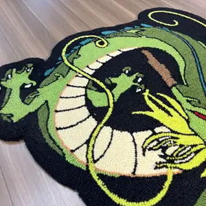 Custom Design High Quality Die Cut Shaped Rugs Machine Made Loop-pile Area Rug Customized Design Handmade Carpets