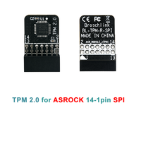 Connecteur d'interface SPI ASROCK 14-1Pin/13Pin, puce TPM 20 Infineons SLB9670, module SPI TPM 2.0 ASROCK pour carte mère ASROCK PC
