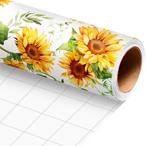 กระดาษห่อของขวัญแบบม้วน 80 กรัม พิมพ์โลโก้และลายดอกไม้ตามสั่ง - Product Image 1