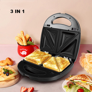 Sokany 3 en 1 : Grille-pain, gaufrier et machine à petit-déjeuner électrique multifonction, appareil électroménager 23x23x9cm - Product Image 3