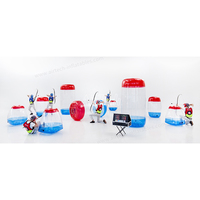 Inflables de fiesta Nerf de alta calidad Nerf War Obstacles Inflable Nerf War Bunker Battle Zone con sistema de juego IPS a la venta