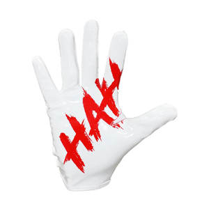 Gants de football américain pour receveur, paume adhérente, design Joker, gants de football personnalisés, impression par sublimation, dos de la main, vente en gros - Product Image 3
