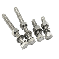 Vis et écrous hexagonaux en acier inoxydable haute résistance Lituo, classe 8.8, finition brute, filetage UNF, conformes ASTM/ANSI, modèle DIN
