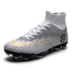 <span class=keywords><strong>Botas</strong></span> de Fútbol de Moda para Mujer, Corte Medio, Tacos Largos, <span class=keywords><strong>Botas</strong></span> de Entrenamiento de Fútbol con Suela Antideslizante para Hombre, Jóvenes y Niños - Product Image 4