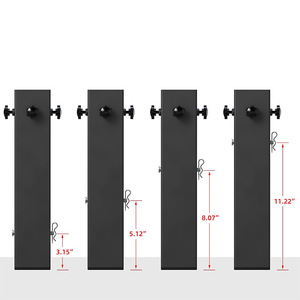 Rehausseurs de <span class=keywords><strong>lit</strong></span> réglables en métal robuste <span class=keywords><strong>pour</strong></span> pieds de meubles, tables et bureaux - Product Image 4