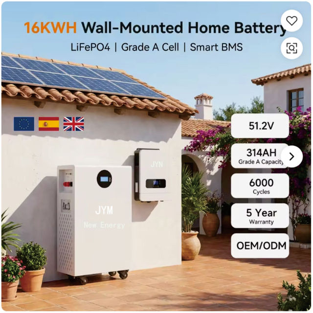 Custom 16kWh Vertical Integrated LFP Home Energy Storage System, 88.9V for Solar Energy Storage