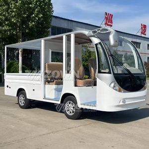 Carro Eléctrico Plano con Parasol, de Baja Velocidad, para Transporte de Mercancías en Fábricas y Comunidades - Product Image 4