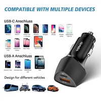 Cargador de Coche PD QC3.0 de 51W 12-24V con Protección de Seguridad y Compatibilidad Universal para Dispositivos USB, Precio de Fábrica
