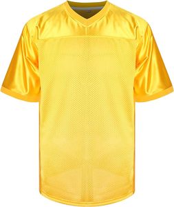Venta al por mayor de ropa de fútbol de rugby bordada de malla personalizada en blanco de práctica Boxy amarillo ropa de fútbol americano Jersey - Product Image 2