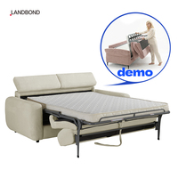 Canapé-lit convertible double usage avec matelas, design pliable, style moderne minimaliste pour salon et chambre