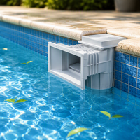 Pikes ABS-Kunststoff Schwimmbad-Skimmer Reiniger Zubehör Hauptablauf Saugwasserrücklaufanschluss für den Außenbereich Poolfiltration