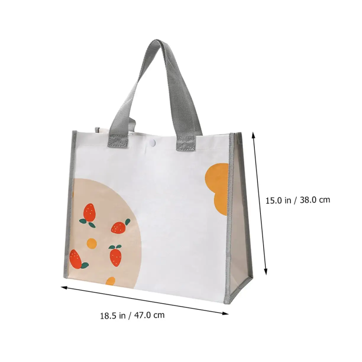 Hot Selling Recycle Pet Tote Reusable Laminated Foldable Rpet Shopping Bag With Poly Webbing Handles
