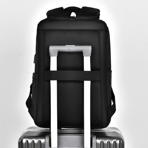 Bán Buôn Unisex Công Suất Lớn Không Thấm Nước Oxford Vải Máy Tính Xách Tay Ba Lô USB Cổng Dây Kéo Polyester PU Đại Học Kinh Doanh Sử Dụng Người Đàn Ông - Product Image 4