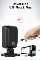 Effon TD 17 1d 2d Código QR Plug and Play Velocidad rápida Super Market Tienda minorista Fast Check Out Casher Helper Lector de código de barras Escáner
