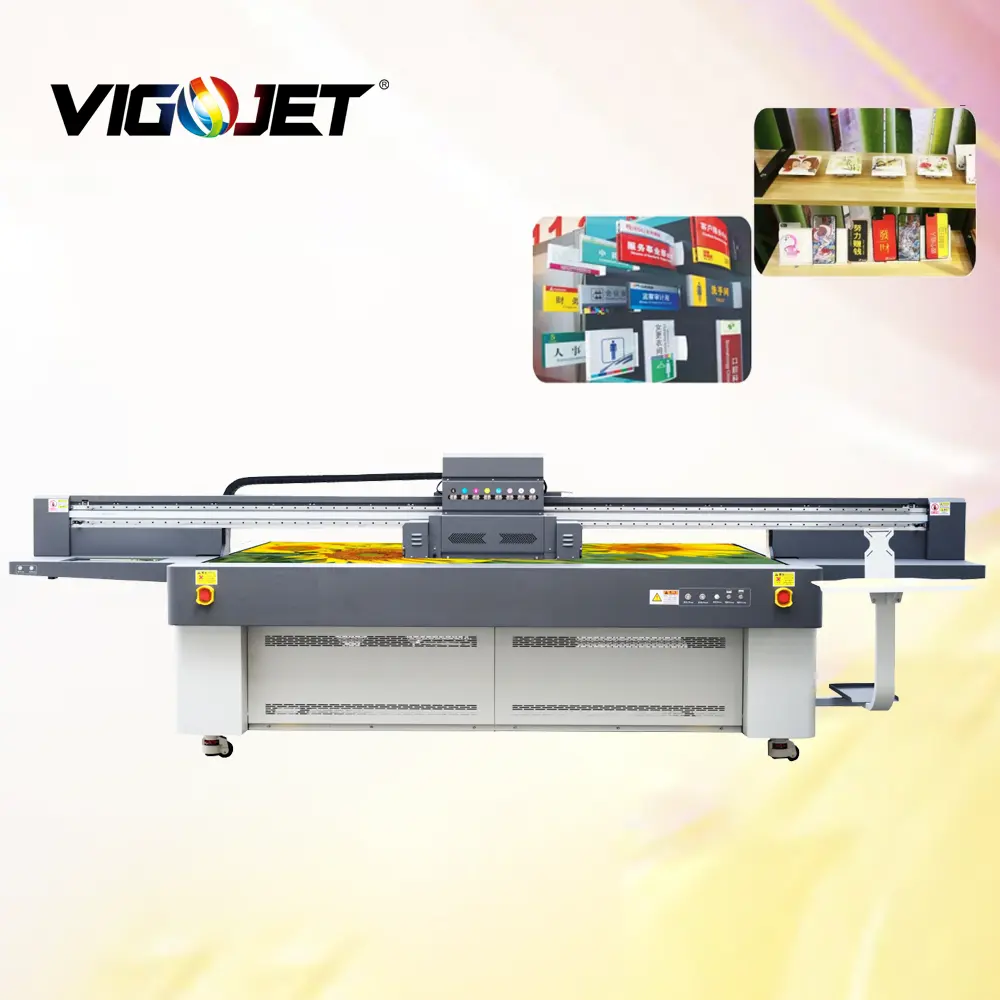 Vigojet 2513 2030 UV Flatbed Printer Voor Porseleinen Beker, Glas, Hout, Plastic, Pvc, Kaart Etc Afdrukken Sourcing China China