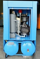 Mini compresseur d'air à vis stationnaire silencieux monophasé 220V/380V 8bar~10bar 4kW 5,5HP 26*2L/Min pour l'industrie chimique