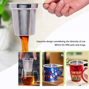 Panier à thé <span class=keywords><strong>en</strong></span> acier inoxydable 304 avec couvercle <span class=keywords><strong>en</strong></span> silicone anti-brûlure, infuseur à feuilles de thé de qualité alimentaire, filtre <span class=keywords><strong>en</strong></span> maille avec logo personnalisé, vente <span class=keywords><strong>en</strong></span> gros - Product Image 5