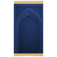 Tapis de prière musulman de luxe de haute qualité pour le Ramadan, tapis épais avec boîte cadeau, option de vente en gros disponible