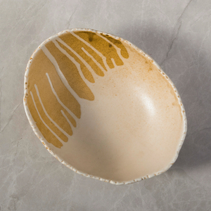 Ensemble de <span class=keywords><strong>quilles</strong></span> en porcelaine de coquille d'oeuf unique de restaurant de style créatif fait à la main bol en céramique de soupe de moucheté de créativité - Product Image 2