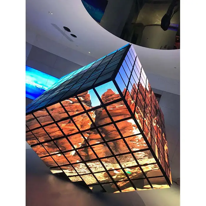 HD P2 Square Led Billboard Cube Bildschirm für Werbung veröffentlichen