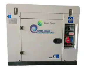 Generador diésel monofásico único portátil de alta calidad 9Kw 9Kva, inversor de potencia, generador diésel sin combustible refrigerado por agua