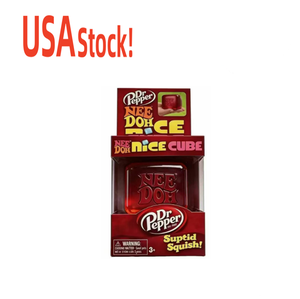 USA Stock NeeDoh Red Nice Cube Sensory <b>Squishy</b> PU Stress Relief Squeeze Ball Fidget Toy Unisex - Product Image 1