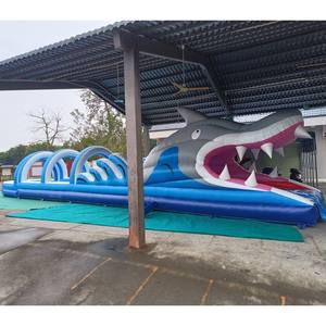 Tobogán Inflable de Tiburón de 18 m con Piscina Desmontable, Atracción Acuática Resistente para Niños, Directo de Fábrica - Product Image 2