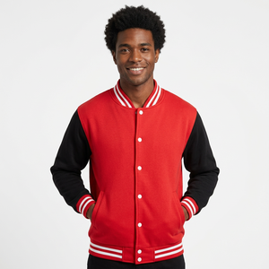 Veste de sport scolaire décontractée, écologique, respirante, d'hiver, en gros, pour garçons, veste de baseball, veste de rue, veste universitaire - Product Image 3