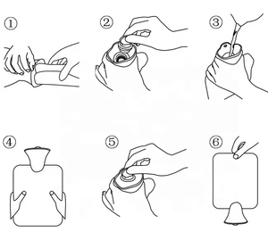 Chauffe-bouteille d'eau chaude en caoutchouc 2L 2000ML pour réchauffer les pieds à la main - Product Image 6