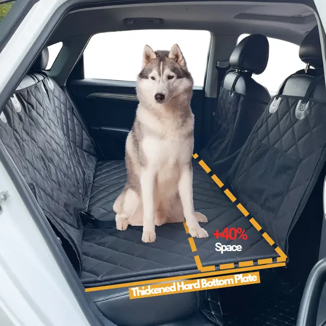 GeerDuo Pet Travel impermeable perro coche asiento trasero extensor hamaca cubierta Protector cama con ventana de malla